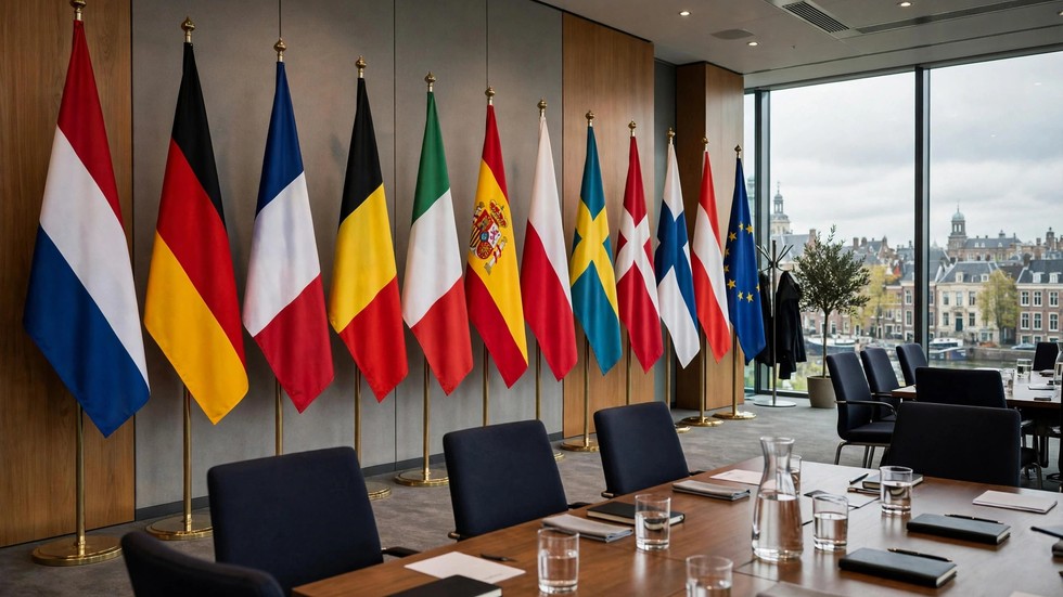 Dansk diplomati 2026: europæiske flag ved et diplomatisk møde i København