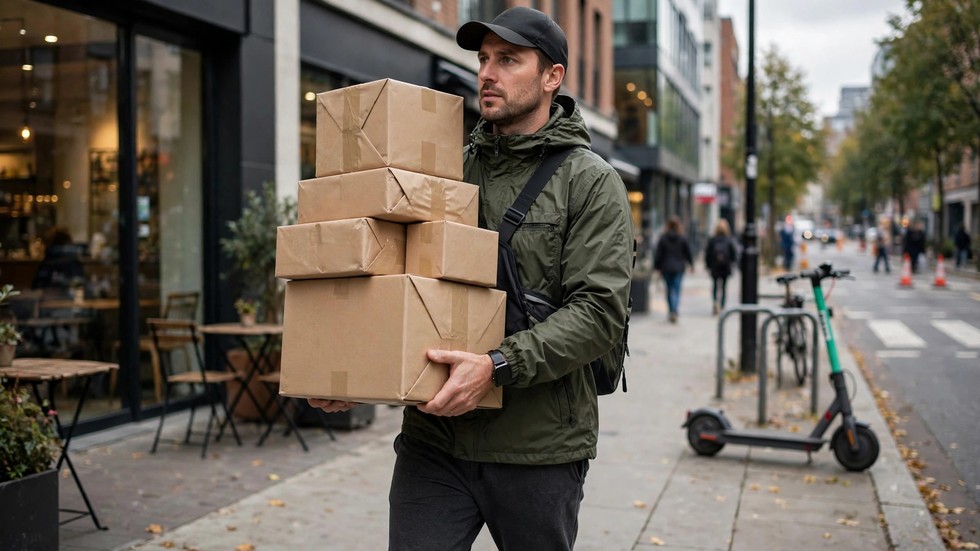 E-handel Danmark 2026: pakkebud med pakker som billede på e-handel i Danmark