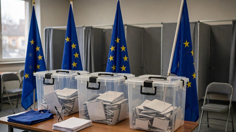 Valg Europa 2026: stemmeurner og europæiske flag ved valg i Europa