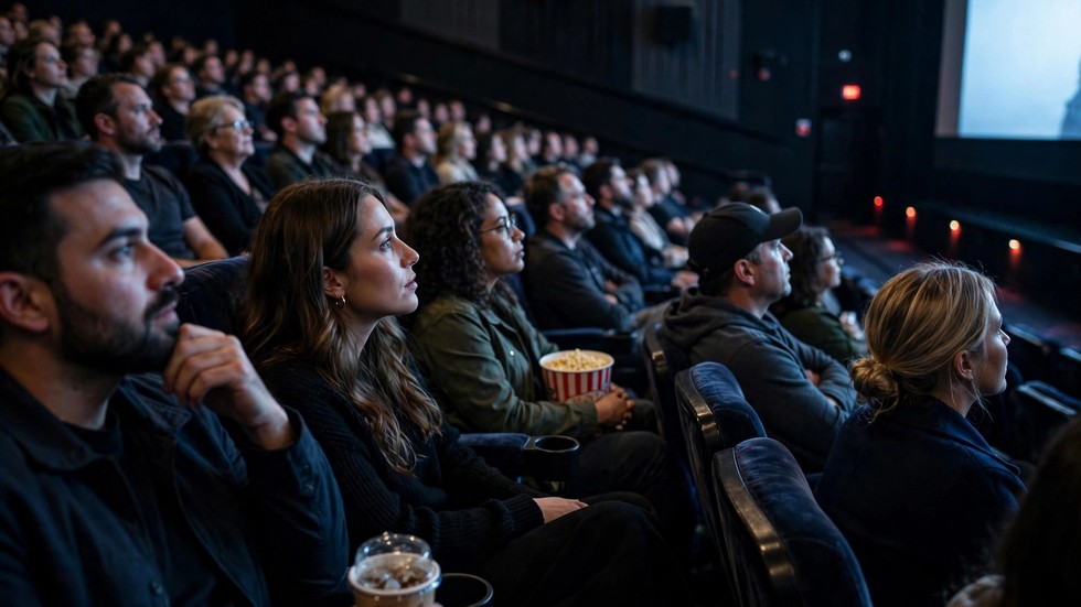 Biografsal med publikum under dansk filmpremiere