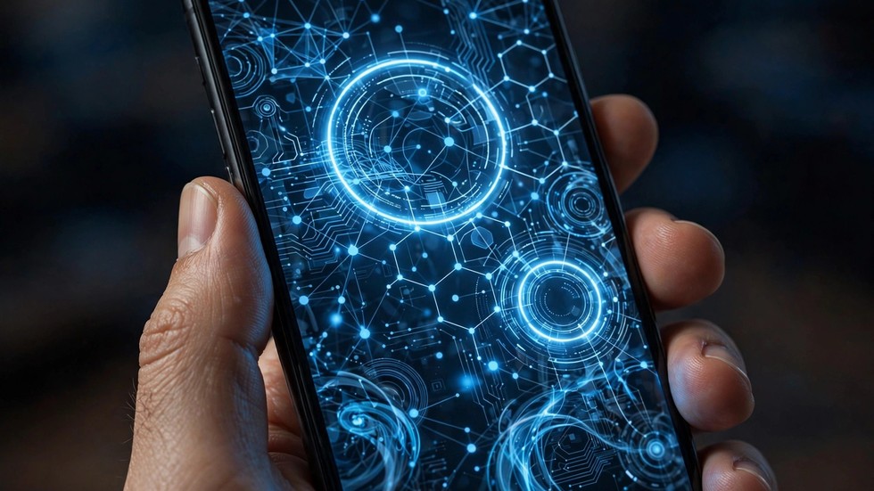 Digitale centralbankvalutaer: smartphone med digital valuta som symbol på digitale penge